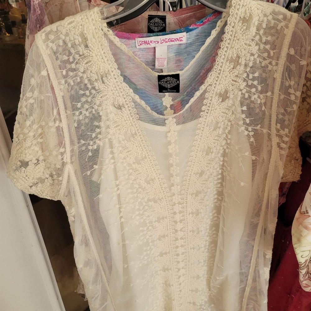 Ivory Lace Top